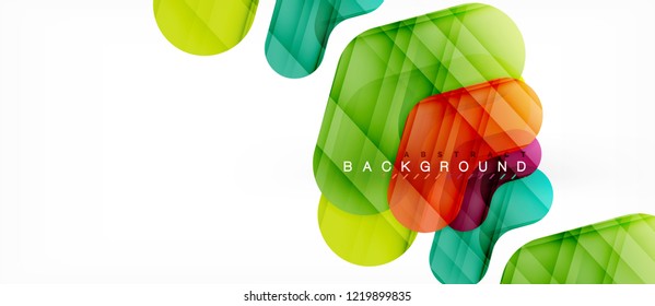 Colorful glossy arrows abstract background, clean modern geometric design