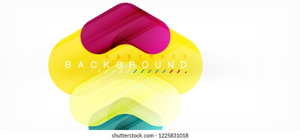 Colorful glossy arrows abstract background, clean modern geometric design