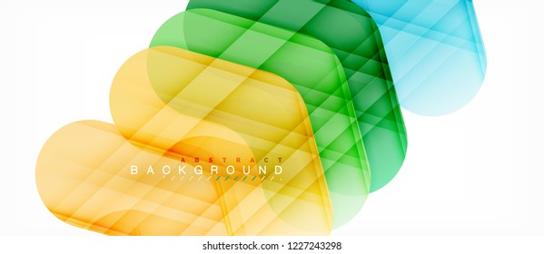 Colorful glossy arrows abstract background, clean modern geometric design