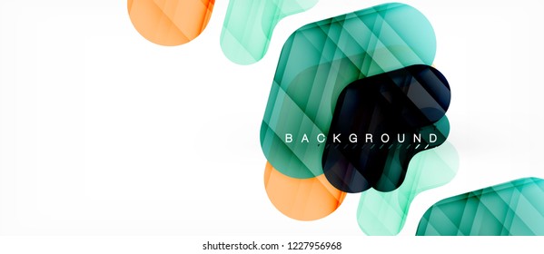 Colorful glossy arrows abstract background, clean modern geometric design
