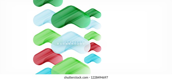 Fondo abstracto de flechas brillante coloridas, diseño geométrico moderno y limpio