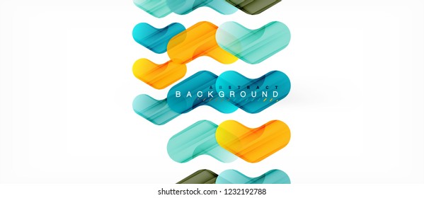 Colorful glossy arrows abstract background, clean modern geometric design