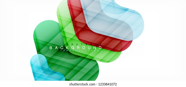 Colorful glossy arrows abstract background, clean modern geometric design