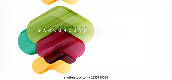 Colorful glossy arrows abstract background, clean modern geometric design