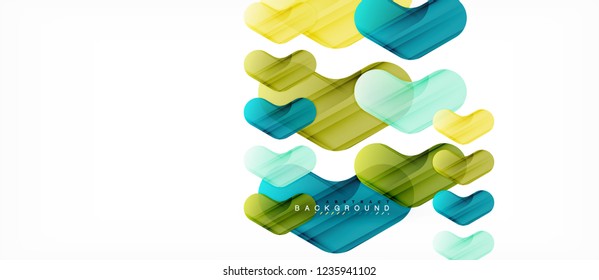 Fondo abstracto de flechas brillante coloridas, diseño geométrico moderno y limpio