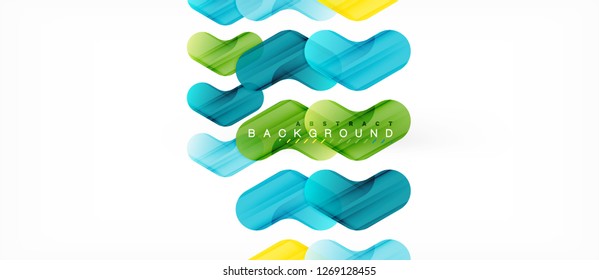 Colorful glossy arrows abstract background, clean modern geometric design