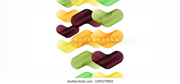 Colorful glossy arrows abstract background, clean modern geometric design