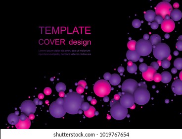 Colorful Glossy Balls Background. Falling Spheres. Abstract Candies. Vector illustration