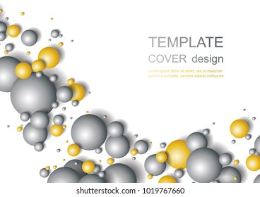 Colorful Glossy Balls Background. Falling Spheres. Abstract Candies. Vector illustration