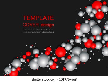 Colorful Glossy Balls Background. Falling Spheres. Abstract Candies. Vector illustration