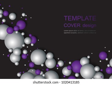Colorful Glossy Balls Background. Falling Spheres. Abstract Candies. Vector illustration