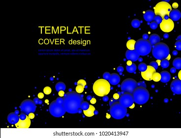 Colorful Glossy Balls Background. Falling Spheres. Abstract Candies. Vector illustration