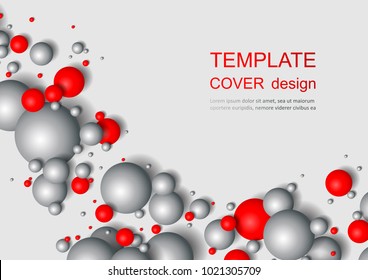 Colorful Glossy Balls Background. Falling Spheres. Abstract Candies. Vector illustration
