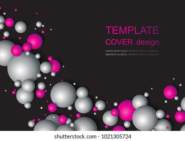 Colorful Glossy Balls Background. Falling Spheres. Abstract Candies. Vector illustration