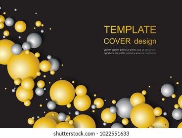 Colorful Glossy Balls Background. Falling Spheres. Abstract Candies. Vector illustration