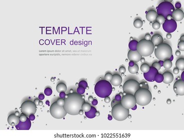 Colorful Glossy Balls Background. Falling Spheres. Abstract Candies. Vector illustration