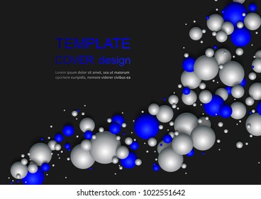 Colorful Glossy Balls Background. Falling Spheres. Abstract Candies. Vector illustration
