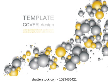 Colorful Glossy Balls Background. Falling Spheres. Abstract Candies. Vector illustration