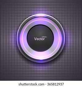 Colorful  Glossy button, lightbulb for your site. Vector illustration