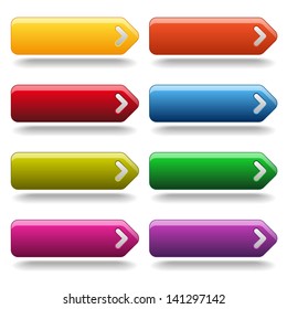 Colorful glossy buttons