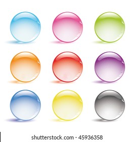 colorful glossy buttons