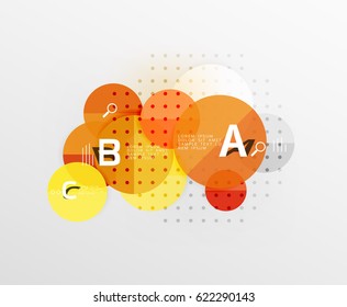 Colorful glossy circle infographics. Vector template background for workflow layout, diagram, number options or web design
