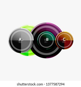 Coloridos círculos brillantes de fondo. Vector