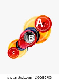 Farbiges Glossar kreiert den Hintergrund. Vektorgrafik