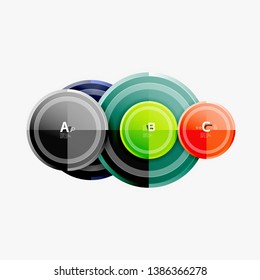 Coloridos círculos brillantes de fondo. Vector