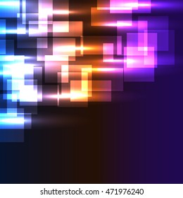 Colorful Glow vector background