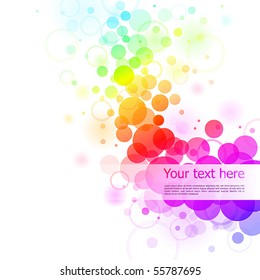 Colorful Glowing Bubbles Background Vector Illustration Stock Vector ...