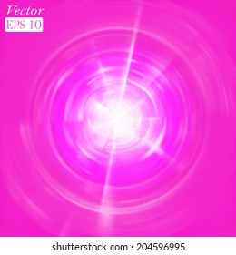 Colorful glowing disc. Vector format.