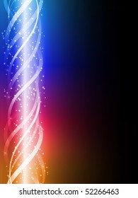 Colorful Glowing Lines Background. Editable Vector Illustration