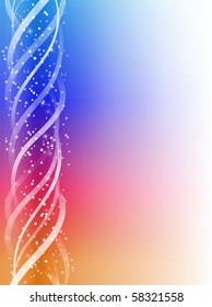 Colorful Glowing Lines Background. Editable Vector Illustration