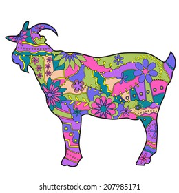 Colorful goat