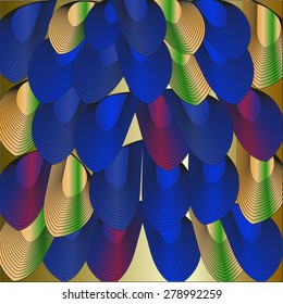 Colorful golden Vector  abstract  background 