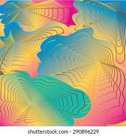 Colorful golden vector  abstract  background 