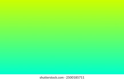 Colorful gradation abstract background. Aqua blue and lime green color gradient illustration template for banner, digital, web, cover, greeting, poster, decoration, display, advertising, surface