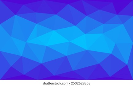Colorful gradation abstract geometric polygon background. Elegant blue sky color gradient atmosphere illustration template for banner, web, cover, greeting, decoration, display, advertising, surface