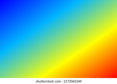 Colorful Gradation. Blue Yellow Red Background. Gradient Backdrop. Good For Banner, Web, Theme.