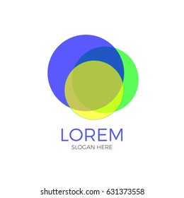 colorful gradation logo vector