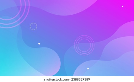 Colorful gradient abstract background with brutalist geometric element and liquid shape. Creative illustration for poster, web, landing, page, cover, ad, greeting, card, promotion