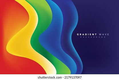 diseño de fondo abstracto de gradiente colorido