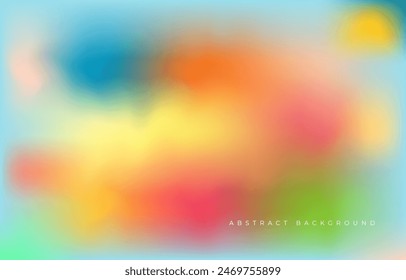 Colorful Gradient Abstract background design, vector art