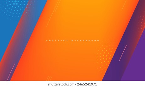 Colorful gradient abstract background diagonal shape design vector.
