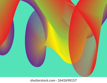 Colorful gradient abstract background with dynamic wave pattern. Perfect for digital design, wallpaper or modern graphic elements
