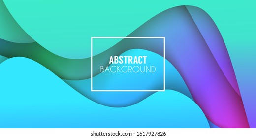 Colorful gradient abstract background. Fluid shapes composition