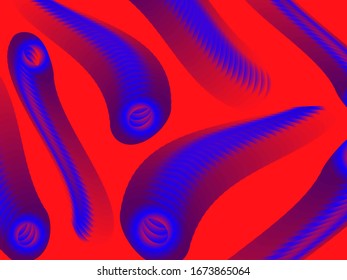 Colorful gradient abstract background with geometric fluid shapes. Trendy design template with vibrant gradient colors. Vector illustration