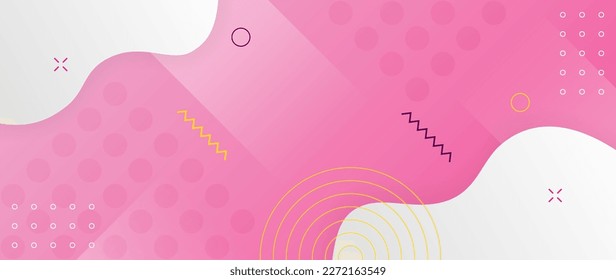 Colorful gradient abstract background with geometric element and liquid shape. Vector illustration.