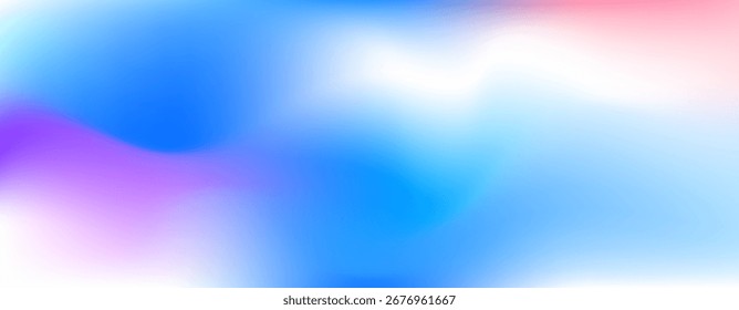 Farbiger abstrakter Farbverlauf-Hintergrund mit glatter Mischung aus blauen, violetten und rosafarbenen Tönen. Modernes Design mit fließender Textur für Banner, Hintergrundbilder und digitale Grafiken.
